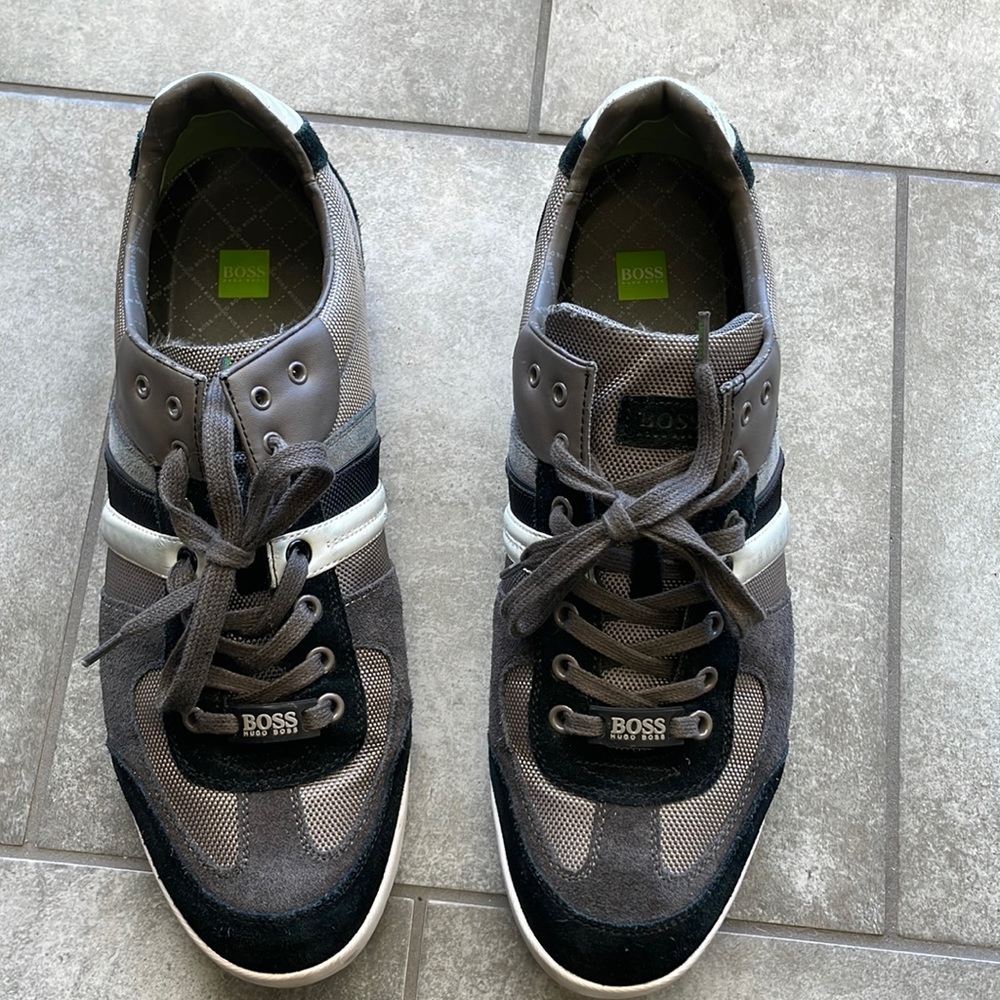 Hugo Boss Casual Shoe Sneaker Sz 46  gray & black